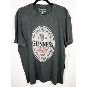 NWT Lucky Brand x Guinness T Shirt Graphic Distressed Vintage Look XL